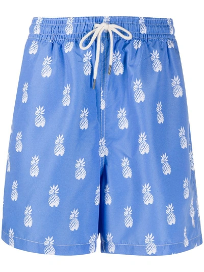 POLO RALPH LAUREN PINEAPPLE PRINT SWIM SHORTS 