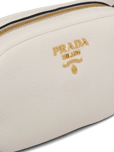 Shop Prada Logo Belt Bag In White