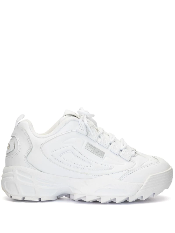 fila white disruptor ii platform trainers