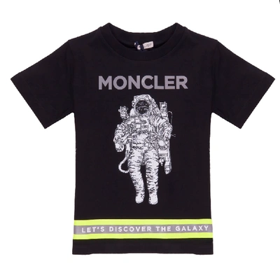 Shop Moncler Jersey Ss T-shirt In Black