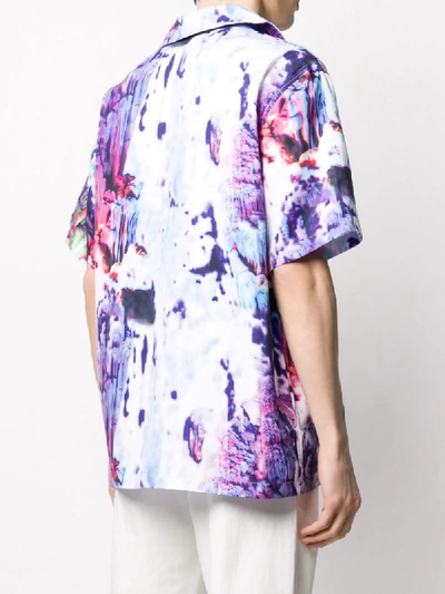 Shop Daily Paper Abstract Print Shirt In Purple