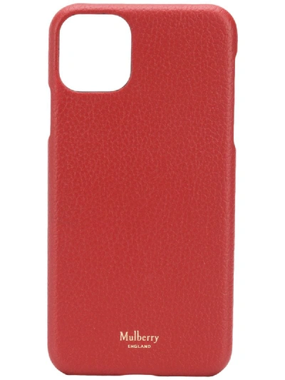 Shop Mulberry Logo Iphone 11 Pro Max Case In Red