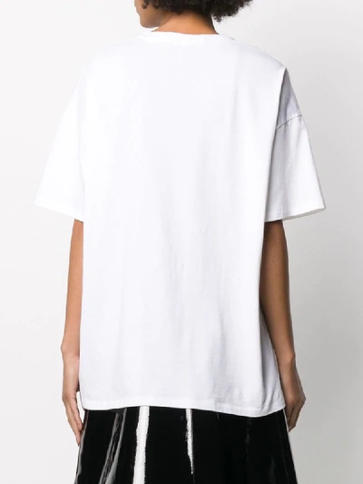 Shop Christopher Kane Naturotica Logo T-shirt In White