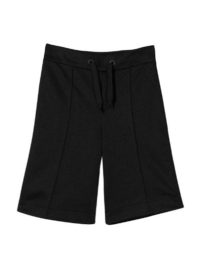 Shop Fendi Black Bermuda Shorts In Nero