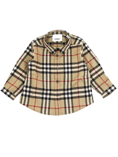 Shop Burberry Vintage Check Cotton Poplin Shirt