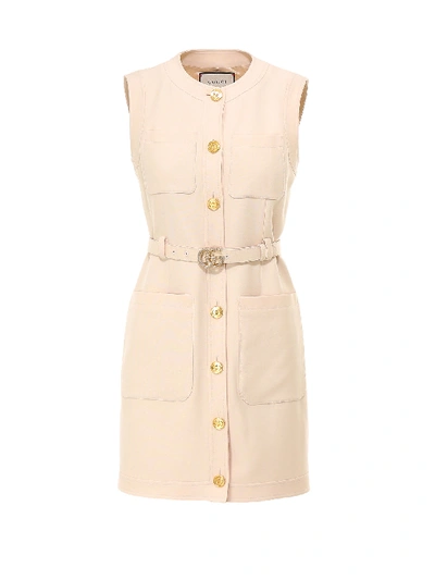 Shop Gucci Dress In Ivory