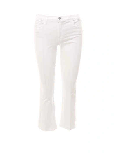 Shop J Brand Selena Pants In Blanc