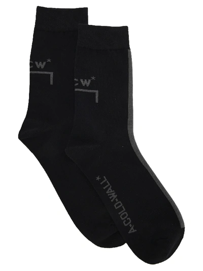 Shop A-cold-wall* A Cold Wall Mission Statement Sock In Black