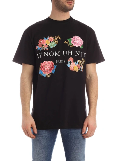 Shop Ih Nom Uh Nit T-shirt Flowery Print In Black
