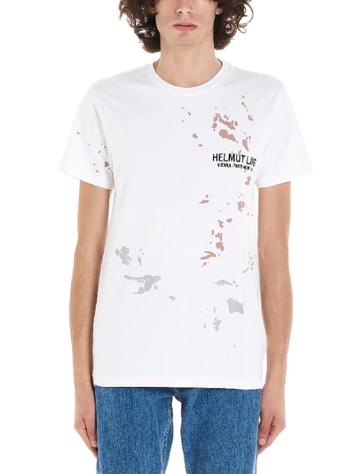 Shop Helmut Lang Splattered T-shirt In C5l