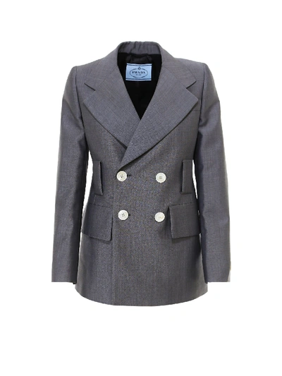 Shop Prada Blazer In F0480