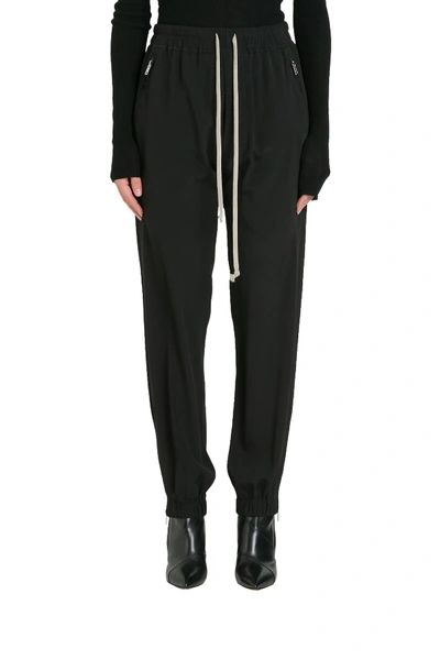 Shop Rick Owens Tecuatl Track Pants In Nero