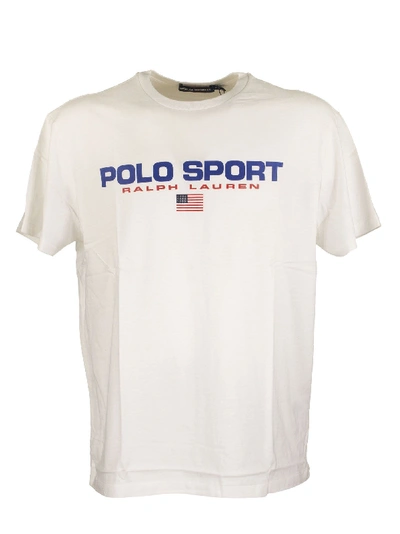 Shop Ralph Lauren Classic Fit Polo Sport T-shirt In White