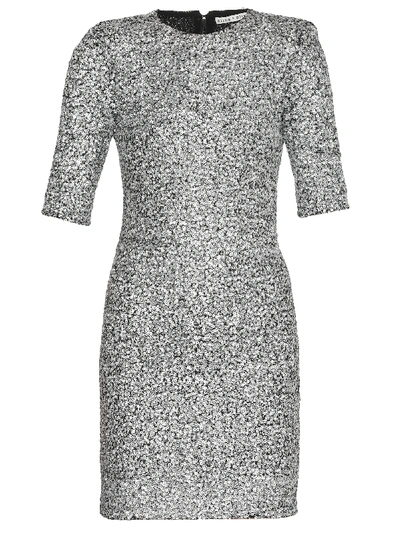 Shop Alice And Olivia Inka Dress In Silver
