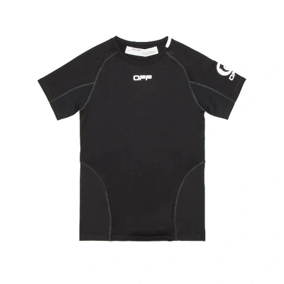 Shop Off-white Running T-shirt In Black