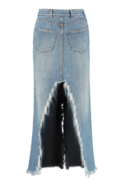 Shop Givenchy Denim Long Skirt