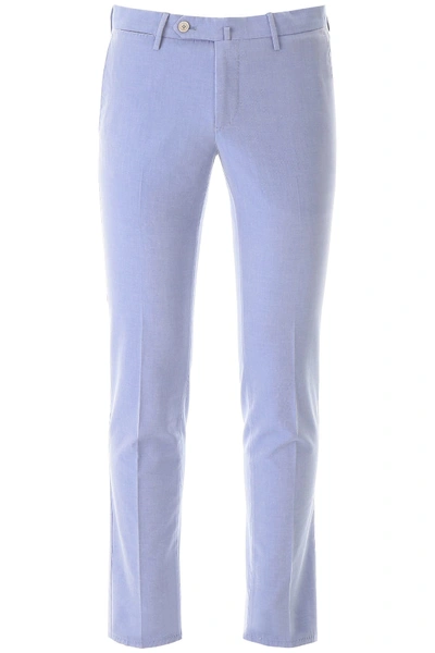 Shop Pt01 Super Slim Trousers In Blu (light Blue)