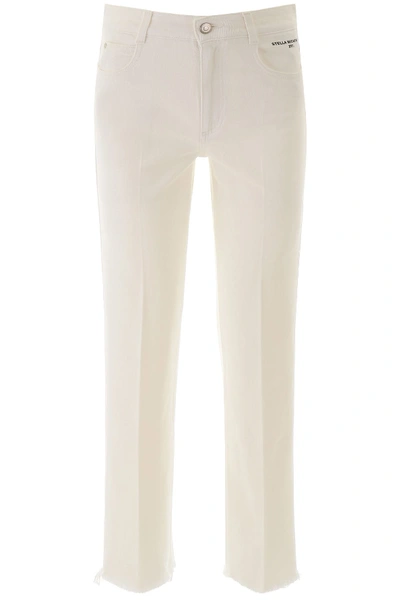 Shop Stella Mccartney Cropped Jeans In Orgwhite