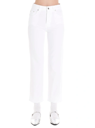 Shop Msgm Jeans In White