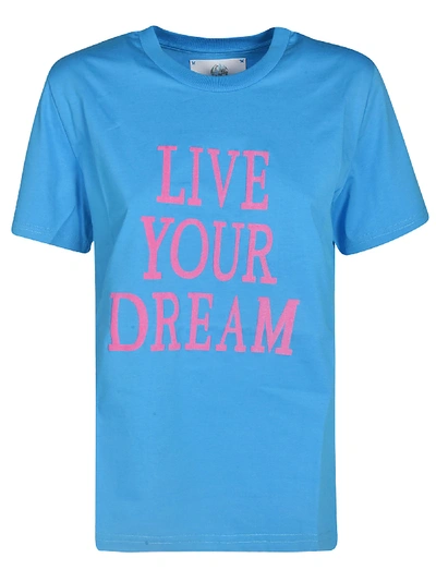 Shop Alberta Ferretti Short Sleeve T-shirt In Light Blue