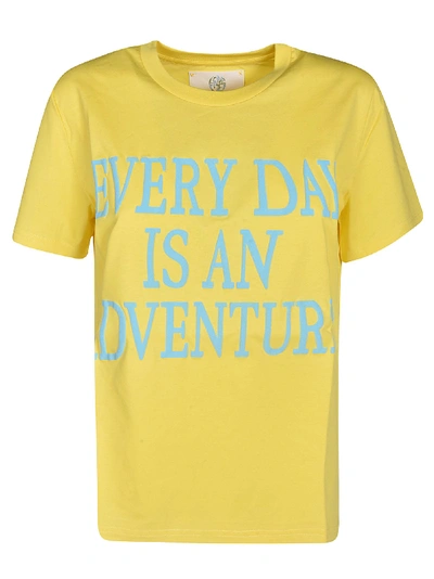 Shop Alberta Ferretti Short Sleeve T-shirt In Yellow