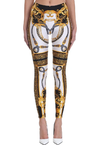 Shop Versace Leggins In Black Tech/synthetic