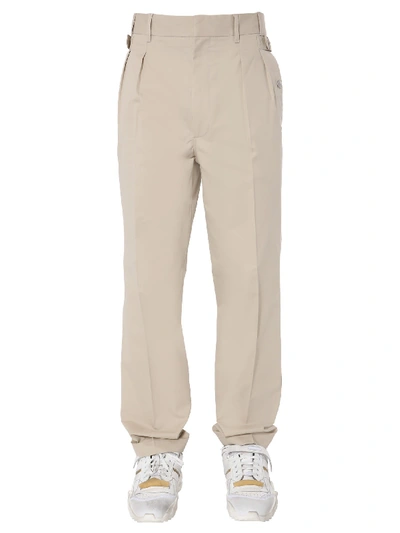 Shop Maison Margiela Pants With Straps In Beige