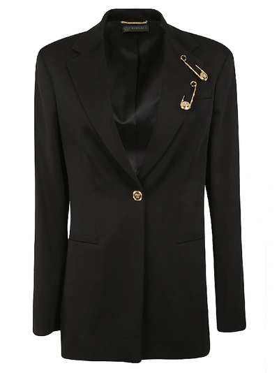 Shop Versace Pin Detail Blazer