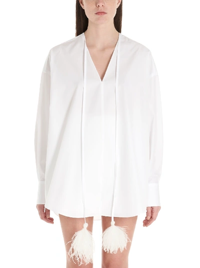Shop Valentino Shirt In Bianco