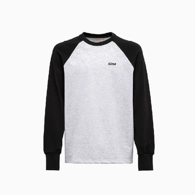 Shop Aimé Leon Dore Aime Leon Dore Baseball T-shirt Ct018 In Grey/black