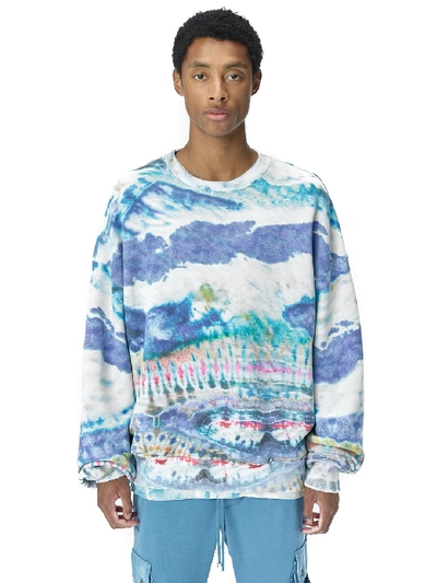 Shop Amiri Tie-dye Sweatshirt In Multicolor