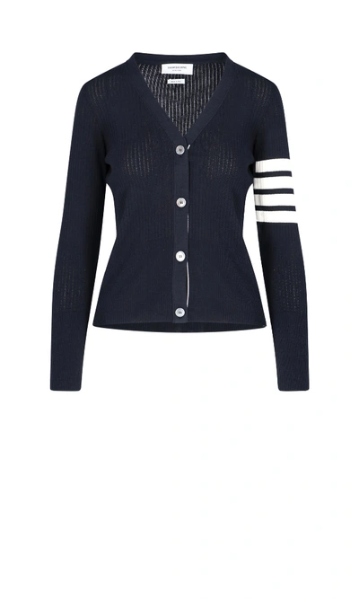 Shop Thom Browne Sweater In Blue