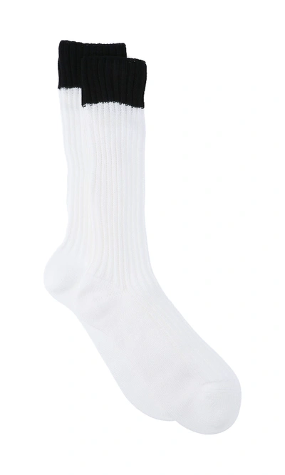 Shop Prada Socks In White