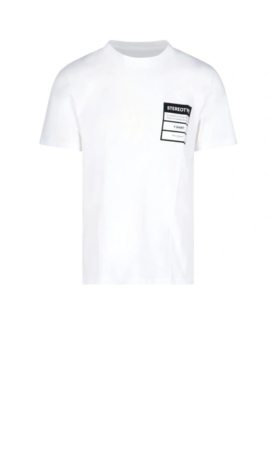 Shop Maison Margiela Stereotype T-shirt In White