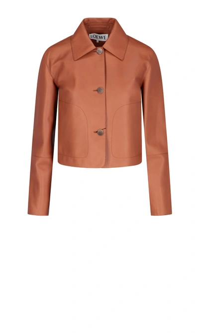 Shop Loewe Jacket In Beige