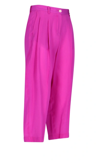 Shop Jejia Trousers In Violet