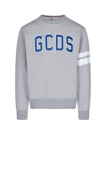 Shop Gcds Logo Sweatshirt In Grey
