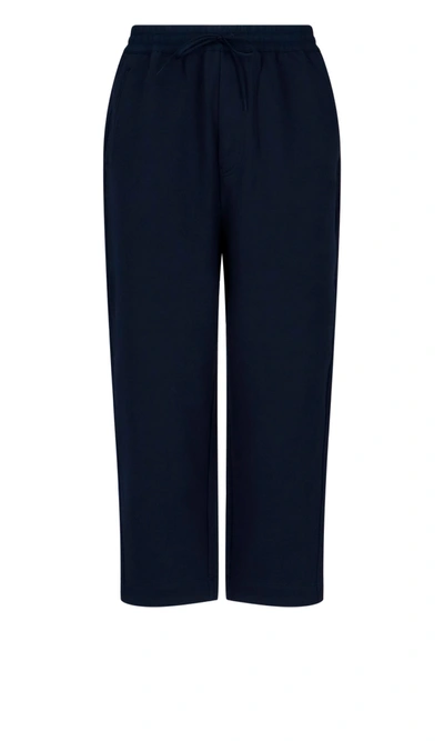 Shop Y-3 Terry Pants In Blue