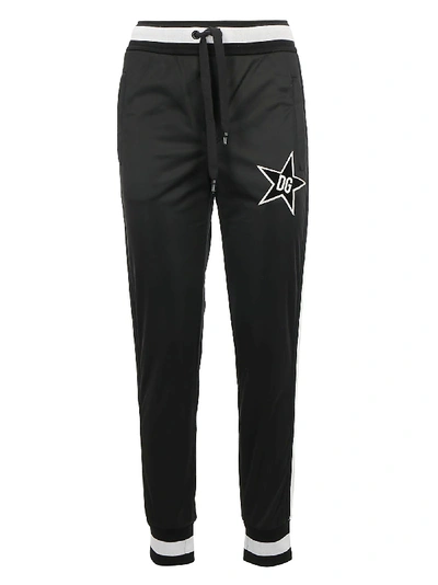 Shop Dolce & Gabbana Dg Star Trousers In Black