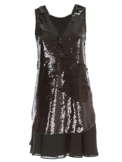 Shop Emporio Armani Dress In Nero