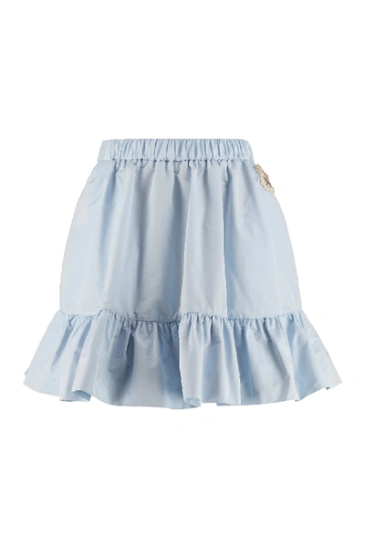 Shop Moncler Genius Technical Fabric Mini-skirt In K