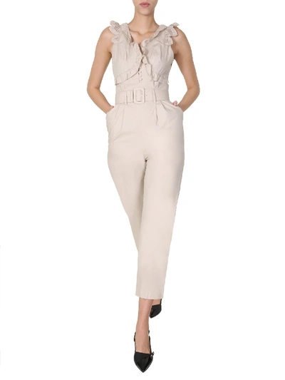 Shop Self-portrait Full Suit In Taupe