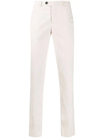 Shop Brunello Cucinelli Trousers In Bianco