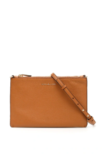 Shop Michael Michael Kors Crossbody Clutch In Acorn (brown)