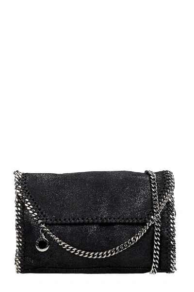 Shop Stella Mccartney Falabella Crossbody Black Polyester Bag In Nero