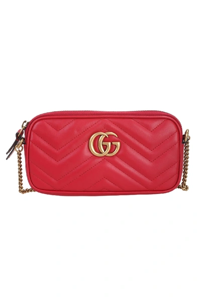 Shop Gucci Bag In Hibis Red/hibis Red