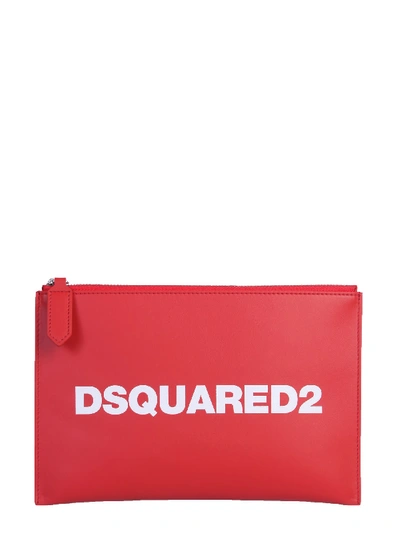 Shop Dsquared2 Pouch With Logo In Red