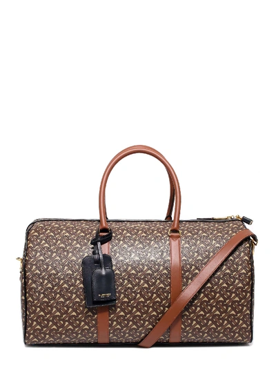 Shop Burberry Duffle Bag In Bridle Brown