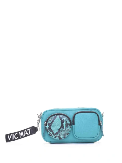 Shop Vic Matie Kaila Emerald Leather Mini Bag In Smeraldo