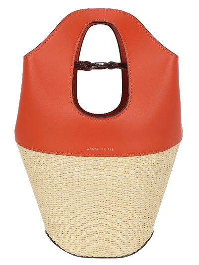 Shop Danse Lente Small Tote Bag In Tomato/rice